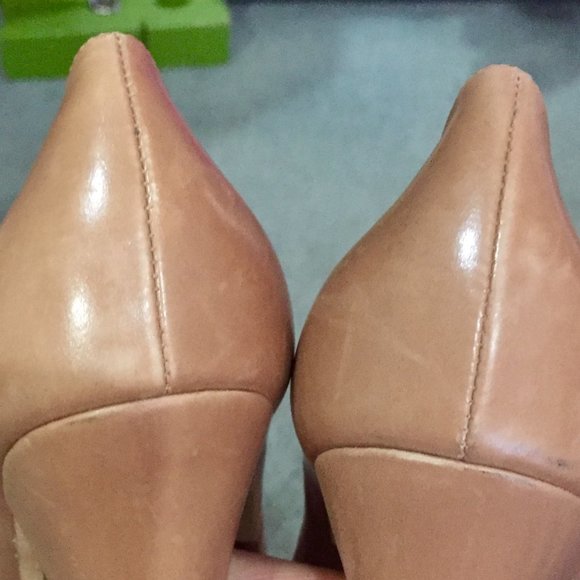 Alejandro Ingelmo Intermix Nude Camel Tan Platform High Heel Pumps Sz 36 - Picture 16 of 16